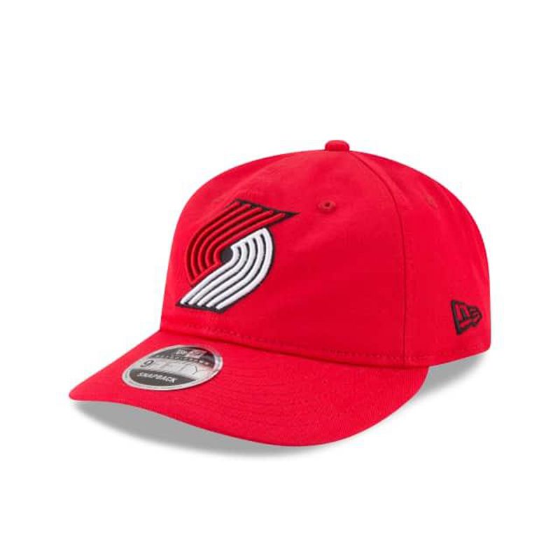 NBA Portland Trail Blazers Team Choice Retro Crown 9Fifty Snapback (HRQ6580) - Black New Era Caps